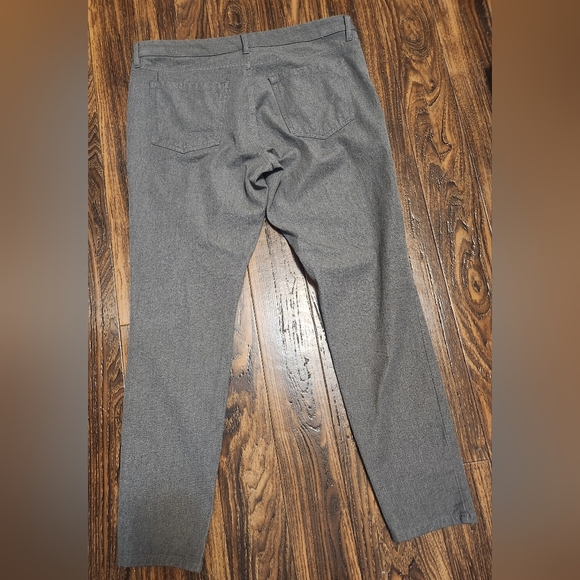Banana Republic 5 Pocket Straight Leg Heather Grey Trousers Pants Sz 12 - Picture 9 of 9